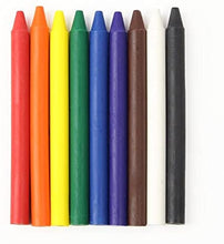 Load image into Gallery viewer, 9 unwrapped crayons in a variety of colors