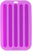Load image into Gallery viewer, top view of the purple water bottle ice cube tray