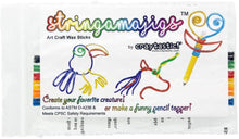 Load image into Gallery viewer, Image showing the outside of an individual pack of 12 stringamajigs in packaging