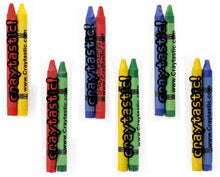 Load image into Gallery viewer, Image showing 6 samples of crayon packs in a variety of colors
