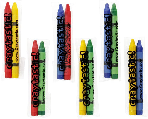 Image showing 6 samples of crayon packs in a variety of colors
