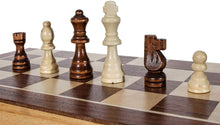 Load image into Gallery viewer, closeup of a chess board with 6 random chess pieces setup