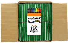 Load image into Gallery viewer, Image showing a case of 8  packs of crayons opened at the top