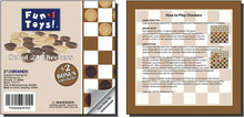 Load image into Gallery viewer, image of the instruction sheets that come with the checkers set