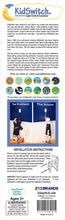 Load image into Gallery viewer, rear of retail package for laurie berkner edition kidswitch showing installation instructions