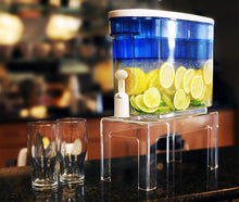 Load image into Gallery viewer, Countertop Water Filter Pitcher Stand - Clear Heavy Duty Acrylic Frame - 12" x 6" x 6" - Compatible with Brita UltraMax, PUR...