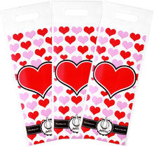 Load image into Gallery viewer, top view of a 3 pack of jet bag heart style
