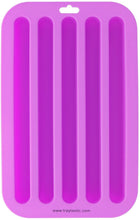 Load image into Gallery viewer, top view of the purple water bottle ice cube tray
