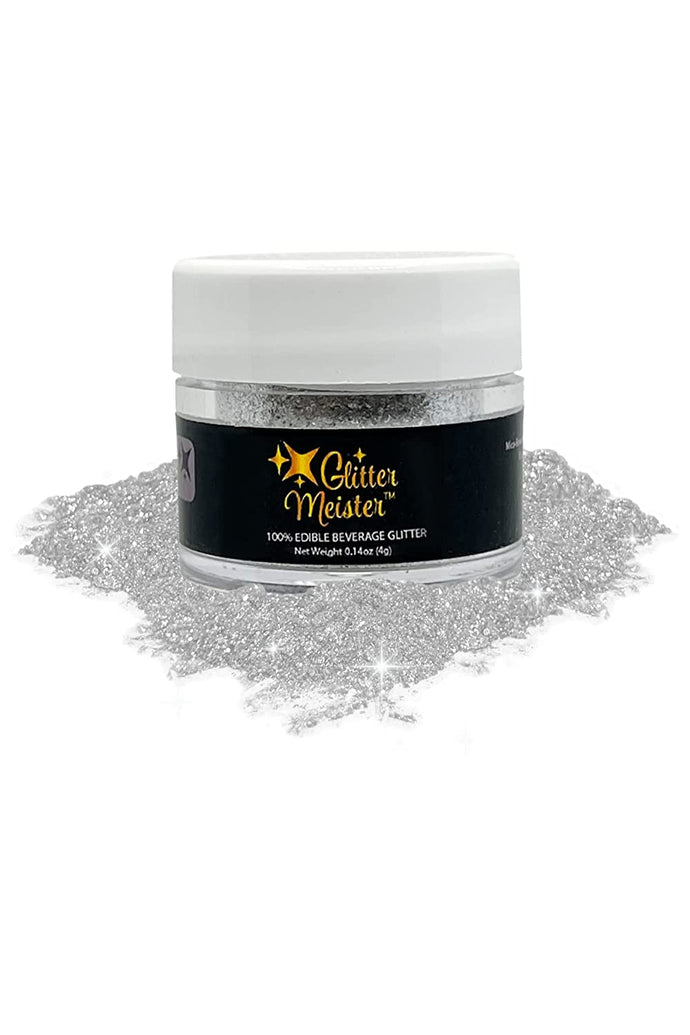 BREW GLITTER Silver Edible Glitter For Drinks, Cocktails