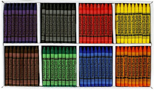 408 Count Bulk Crayon Class Pack Assortment (Premium, 8 Colors, Full Size 3.5 Inch) Safety Tested Compliant with ASTM D-4236