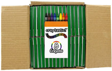 Load image into Gallery viewer, Image showing a case of 8  packs of crayons opened at the top
