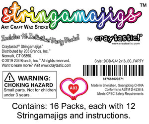 closeup image of the label of the craytastic 16 pack for reference