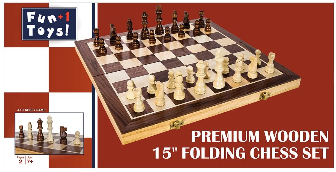 Classic Wooden Chess Set - 15 Folding Wooden Chess Board and Staunton –  203 Brands