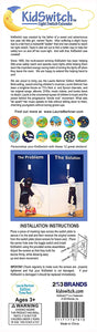 rear of retail package for laurie berkner edition kidswitch showing installation instructions