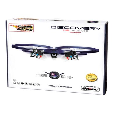 Image showing the outside of the Freaking Awesome brand Quadcopter box in retail packaging